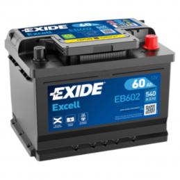 EXIDE  EXCELL  60Ah  540 En (обр)  EB602 242х175х175