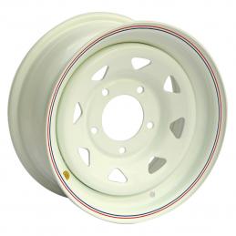 Off-Road Wheels Диск усиленный УАЗ стальной белый (треугольник мелкий) 7x15 PCD5x139.7 ET25 Dia110 Белый